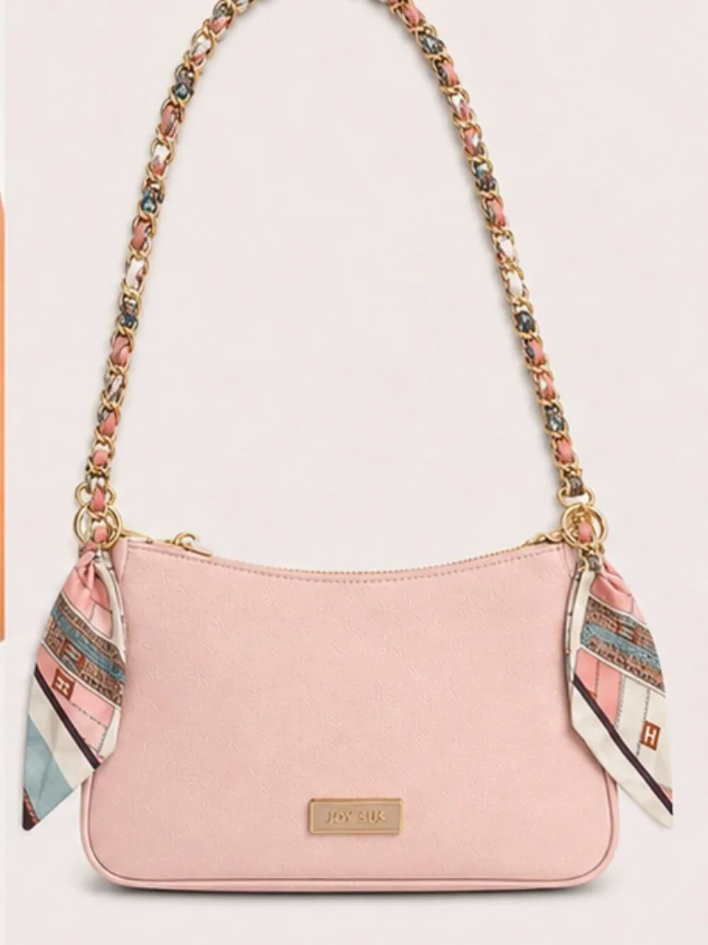 Ribbon Chain Phone Crossbody Lanyard with clear Tether Patch